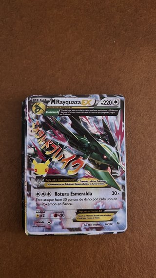 Carta Pokémon M Rayquaza EX 220 HP