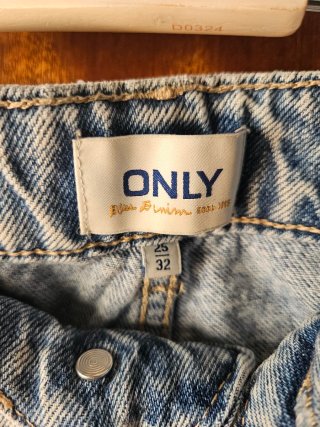 Vaqueros ONLY Patchwork Tiro Alto (Talla 34/XS)