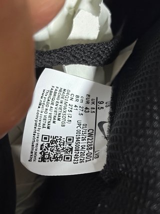 Nike Air Force 1 Negras Talla 40