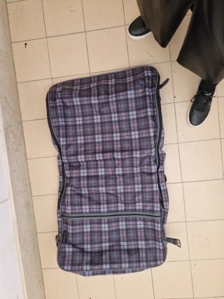 Borsone vintage a quadri