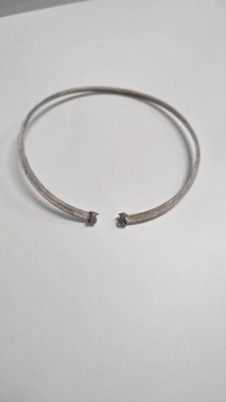 Collar Choker TOUS Original Plata de Ley 925 Malla