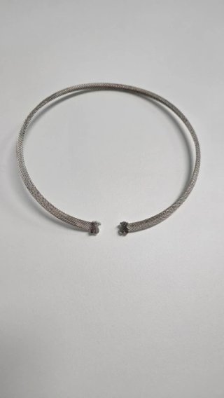 Collar Choker TOUS Original Plata de Ley 925 Malla
