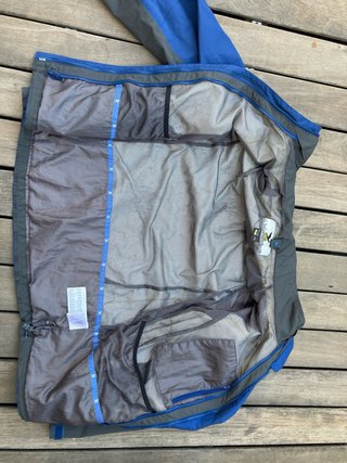 Chaqueta Técnica Impermeable Salewa Azul/Gris