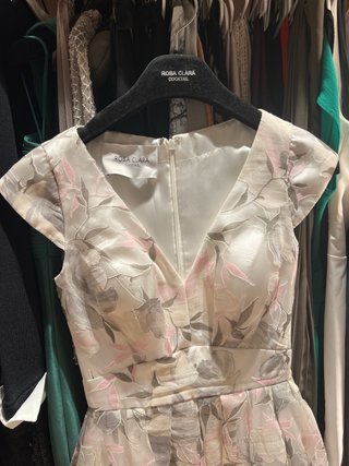 Vestido Rosa Clará Cocktail Fiesta Floral