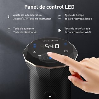 Sous Vide WiFi 1100W Cocina Baja Temp