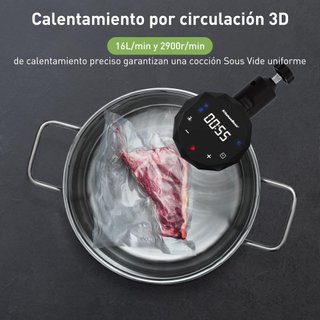 Sous Vide WiFi 1100W Cocina Baja Temp