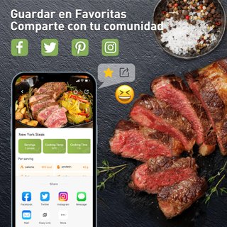 Sous Vide WiFi 1100W Cocina Baja Temp