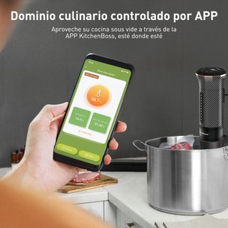 Sous Vide WiFi 1100W Cocina Baja Temp