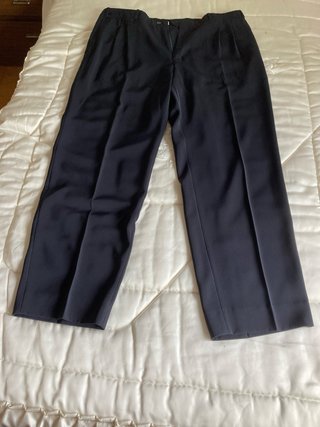 Pantalón de traje azul para hombre