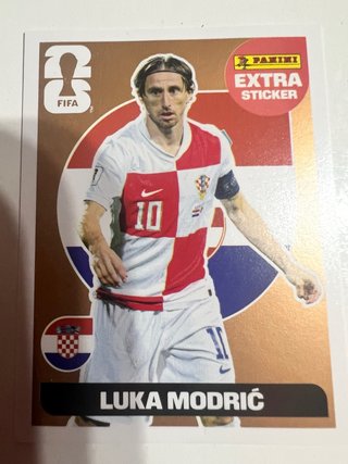 Cromo Luka Modric Panini Extra Sticker