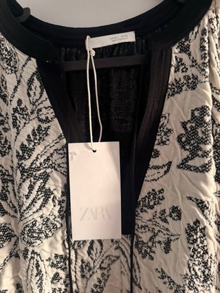 Vestido Jacquard Zara Cinturón