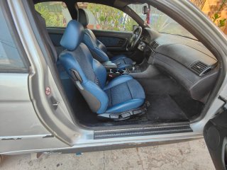 Interior M azul y carbono BMW e46 compact
