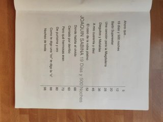 Libro Partituras Joaquín Sabina 19 Días y 500 Noch
