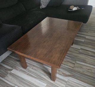 Mesa auxiliar madera maciza