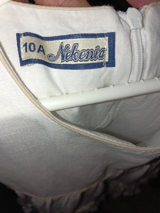 Vestido niña blanco encaje 10 años