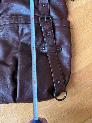 Bolso Cuero Vintage Marrón Años 80