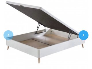 Cama Canapé Blanco Mate 150x190cm