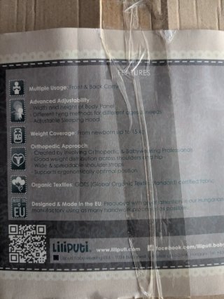 Mochila portabebés ergonómica