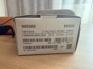 Ray-Ban Meta Wayfarer – Transitions