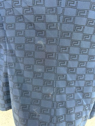 Tailleur blu con gonna Versace Vintage