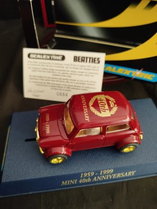 2 Scalextric Mini Cooper 40Th 1959-1999 Beatties