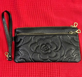 CARTERA NUEVA DE PIEL CLUTCH BOLSO MANO CORREA