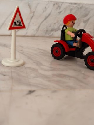 Lote Playmobil Carreras: Moto, Quad y Figuras