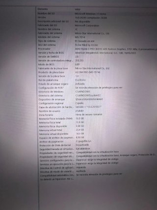PC Sobremesa Ryzen 5 PRO 16GB RAM SSD