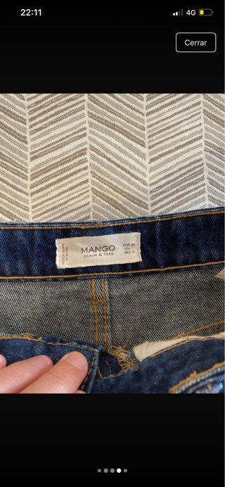 Shorts vaqueros Mango tiro alto T.32