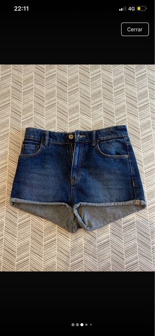 Shorts vaqueros Mango tiro alto T.32