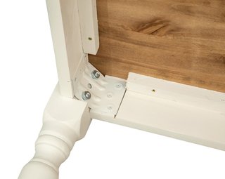 Tavolo Country in legno massello di tiglio struttu