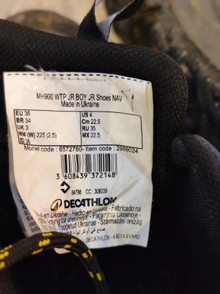 Botas montaña trekking niño Talla 36