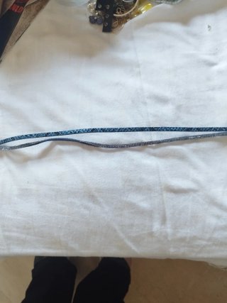 Bracciale doppio giro blu e argento