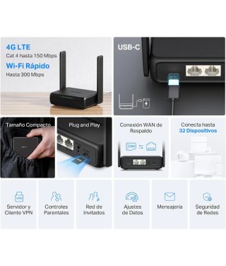 Router 4G LTE Portátil MERCUSYS MB113-4G NUEVO