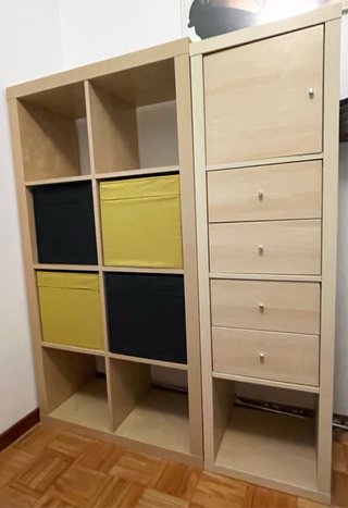 Estantería Kallax IKEA + Cajonera