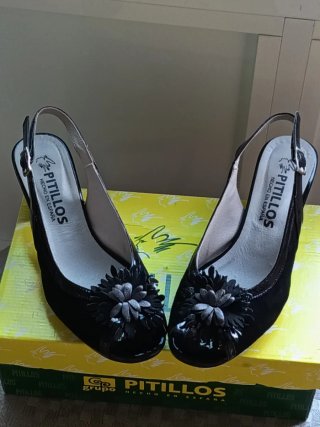 Zapatos de piel "Pitillos"