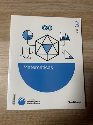 Libros Matemáticas y Lengua 3°ESO Santillana