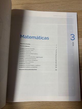 Libros Matemáticas y Lengua 3°ESO Santillana