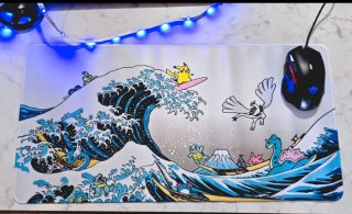 Tappetino Mouse Pokemon x Hokusai "The Great Wave"