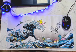 Tappetino Mouse Pokemon x Hokusai "The Great Wave"