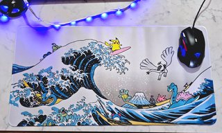 Tappetino Mouse Pokemon x Hokusai "The Great Wave"