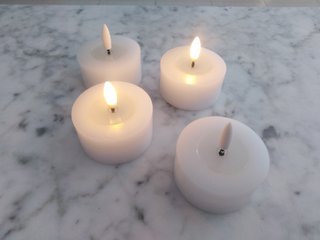Lote 4 Velas LED a Pila
