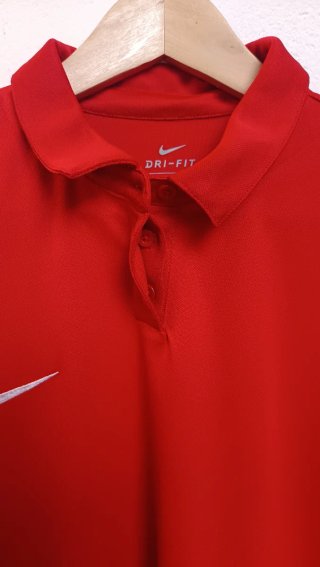 Nike Polo Deportivo Rojo - Talla XL - Dri-FIT