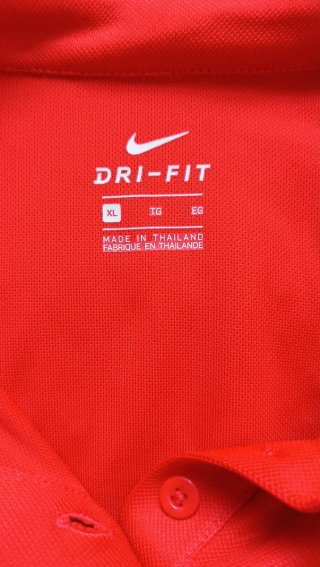 Nike Polo Deportivo Rojo - Talla XL - Dri-FIT