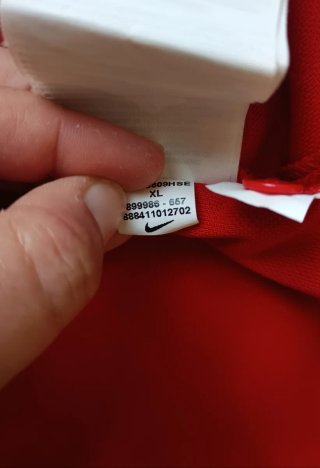 Nike Polo Deportivo Rojo - Talla XL - Dri-FIT
