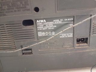 Radio Cassette AIWA CR-W37 Negro