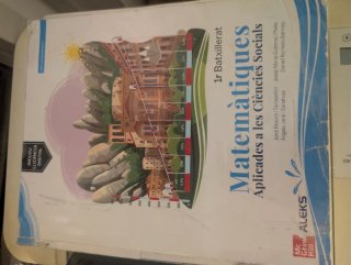 Matemáticas Aplicades Ciències Social 1er batx