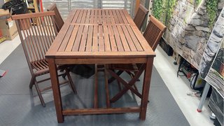 Conjunto de Teca Mesa y Sillas