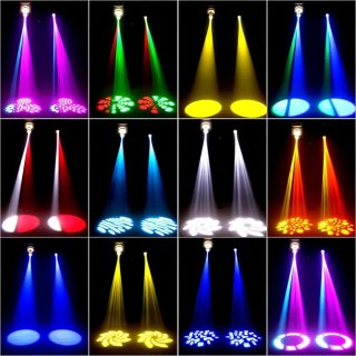 2 Luces de escenario led cabeza móvil