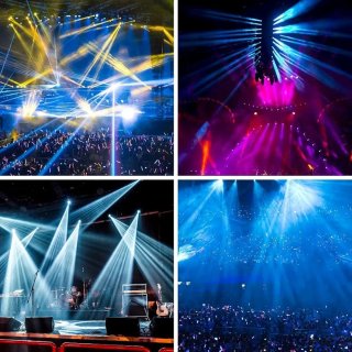 2 Luces de escenario led cabeza móvil